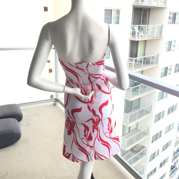 LVL X White and Red Bodycon Tube Dress - Picture 4 of 4